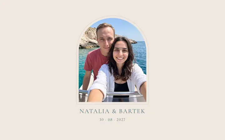 Okładka strony ślubnej: Natalia i Bartek